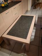 Salontafel, Huis en Inrichting, Tafels | Salontafels, Ophalen, Gebruikt, 100 tot 150 cm, Blank eiken