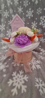 Luxe 100% soja wax kaarsen bloemenbox !!, Ophalen of Verzenden, Nieuw, Overige materialen, Minder dan 25 cm