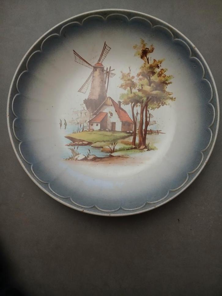 ARM Ceramica Italiaanse Schaal - Molen Voorstelling, Antiek en Kunst, Antiek | Wandborden en Tegels, Ophalen of Verzenden