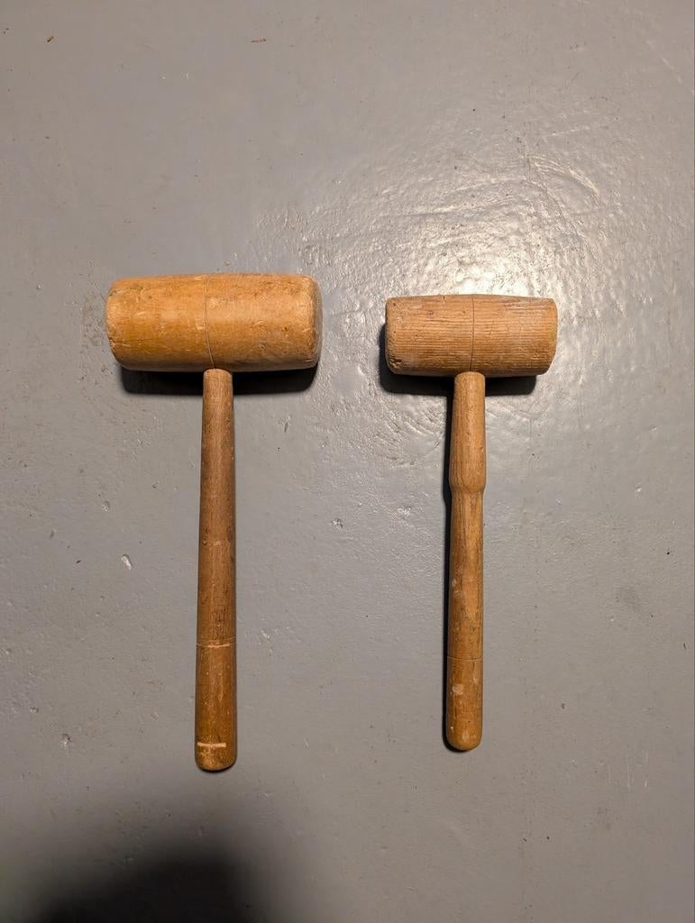 Twee houten hamers, Ophalen of Verzenden, Gebruikt