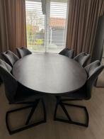 Eettafel van Bouman en Potter + 6 stoelen twv €1759, Verzenden, Zo goed als nieuw, Rond