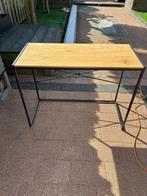 Bureau met hout werkblad, Huis en Inrichting, Bureaus, Ophalen, Zo goed als nieuw, Bureau