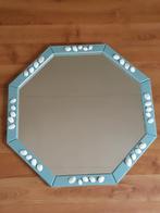 Mooie achthoekige spiegel met schelpen, Gebruikt, Ophalen