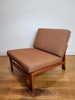 Vintage Deense fauteuil in teak van Komfort, 1960, Huis en Inrichting, Fauteuils, Ophalen, Hout, Gebruikt, 75 tot 100 cm
