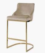 Richmond Barstoelen Bolton khaki velvet goud, Nieuw, 3 krukken, Ophalen