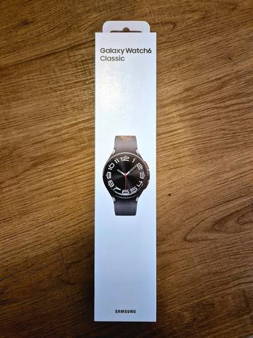 Smartwatch Samsung galaxy watch 6 classic zwart-SEALED-43mm beschikbaar voor biedingen