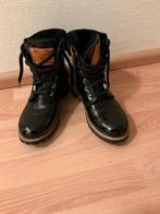 Merk:Panama veter boots gevoerd zwart lak maat 38., Zwart, Lage of Enkellaarzen, Ophalen of Verzenden, Zo goed als nieuw