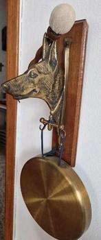 Wandgong figuur van een hond, Ophalen of Verzenden