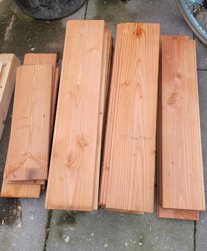 Restpartij Douglas Hout - Diverse Afmetingen, Doe-het-zelf en Verbouw, Hout en Planken, Plank, Overige houtsoorten, Minder dan 200 cm