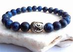 Armband Boeddha van lapis lazuli - maat naar wens, Info.adorabeads@gmail.com, Want 18 Hoogvliet, Adorabeads, Met edelsteen
