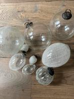 9 glazen ballen decoratie, Ophalen of Verzenden, Zo goed als nieuw