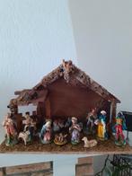 Kerststal, super mooi, met losse beeldjes, oph., Diversen, Kerst, Ophalen, Zo goed als nieuw