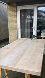 Massief houten tafelblad - 200x99.5x6 cm, Huis en Inrichting, Tafels | Eettafels, Ophalen, Gebruikt, 50 tot 100 cm, 150 tot 200 cm