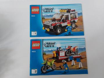 Lego City 4433 Dirt Bike Transporter / Crossmotortransporter beschikbaar voor biedingen