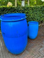 Kunststof blauwe tonnen/vaten, 150 liter of meer, Ophalen, Gebruikt