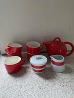 Rood servies met oa Asa Selection Mosa theepot, Ophalen, Gebruikt, Overige stijlen, Overige typen