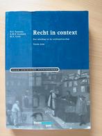 Recht in Context - Inleiding tot de rechtswetenschap, Boeken, Gelezen, H.S. Taekema, A.M.P. Gaakeer, M.A. Loth, Gamma, HBO