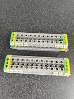 Din rail draad rijgklemmen . 35 m/m ., Hobby en Vrije tijd, Ophalen of Verzenden, Zo goed als nieuw