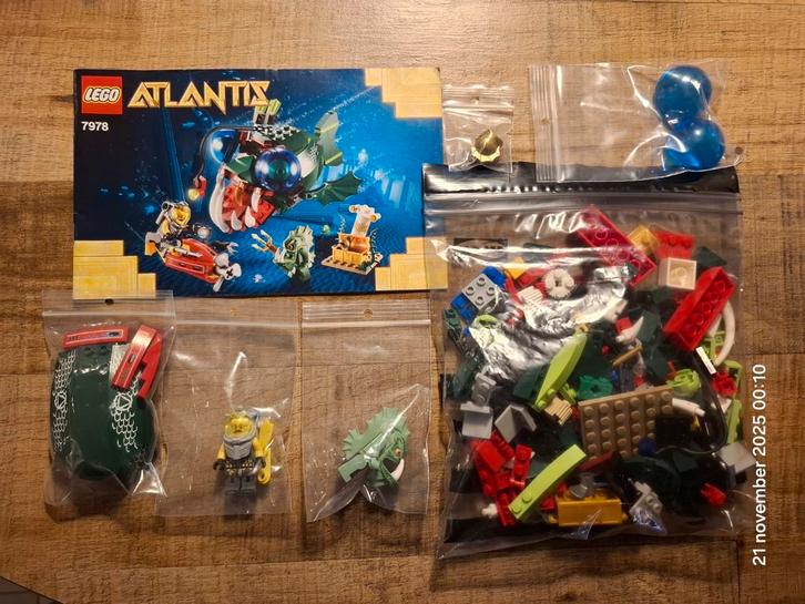 Lego Atlantis 7978 Angler Attack, Kinderen en Baby's, Speelgoed | Duplo en Lego, Gebruikt, Ophalen of Verzenden