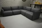 Luxe bank hoekbank VASA Jess Design stof antraciet elementen, Huis en Inrichting, Ophalen, Hoekbank, 75 tot 100 cm, Zo goed als nieuw