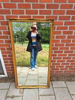mooie grote oude spiegel in gouden lijst 120 x 60, Ophalen, Rechthoekig, 50 tot 100 cm