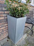 Metalen plantenbak - antraciet grijs, Ophalen, Tuin, Gebruikt, Minder dan 60 cm