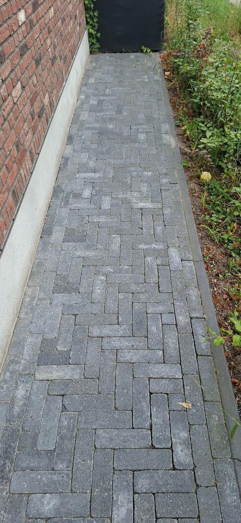 Grijze klinkers voor terras/oprit circa 13m2, Tuin en Terras, Tegels en Klinkers, Nieuw, Klinkers, Beton, 10 m² of meer, Gestraald