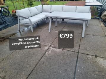 🌞TAUPE KLEUR LOUNGESET  ZOWEL LINKS ALS RECHTS TE PLAATSEN  beschikbaar voor biedingen