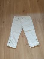 sportieve witte kniespijkerbroek met stretch maat 38, Verzenden, Wit, Zo goed als nieuw, W30 - W32 (confectie 38/40)