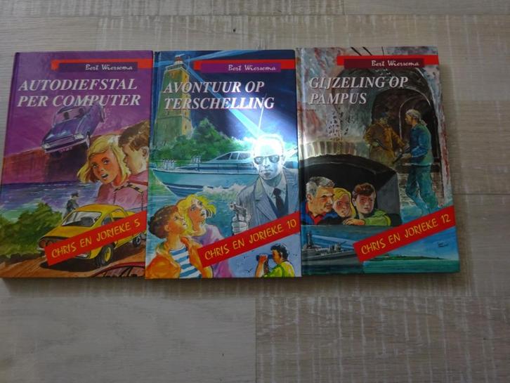 BERT WIERSEMA - 3 BOEKEN VAN CHRIS EN JORIEKE, Boeken, Kinderboeken | Jeugd | 10 tot 12 jaar, Gelezen, Ophalen of Verzenden