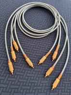 High end vergulde RCA tulp interlink audiokabel, Ophalen of Verzenden, Zo goed als nieuw, Minder dan 2 meter, Interlink-kabel