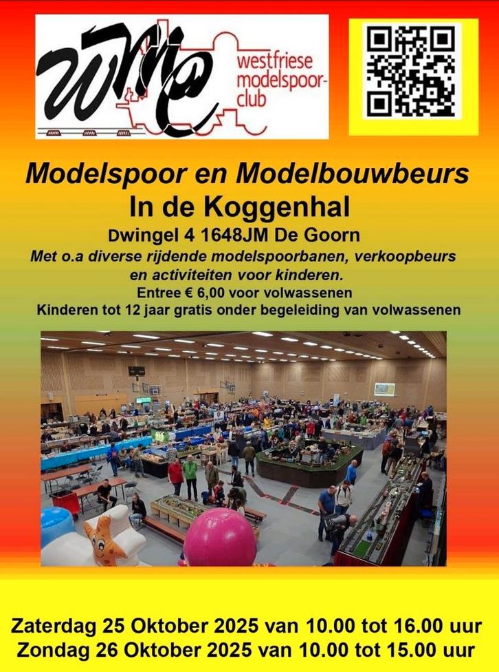 Modelspoorbeurs en Modelbouwbeurs 25 en 26 oktober, Hobby en Vrije tijd, Modeltreinen | N-Spoor, Zo goed als nieuw, Treinset, Gelijkstroom of Wisselstroom