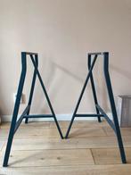 2 zwarte IKEA schragen, Ophalen, Zo goed als nieuw, Rond, 50 tot 100 cm