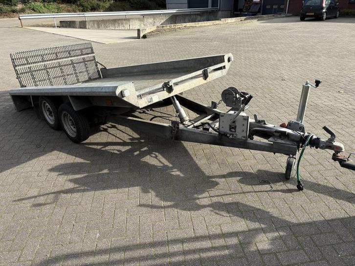 Hapert Kantelbare machinetransporter 300x160 cm 3500 kg 1996, Auto diversen, Aanhangers en Bagagewagens, Gebruikt