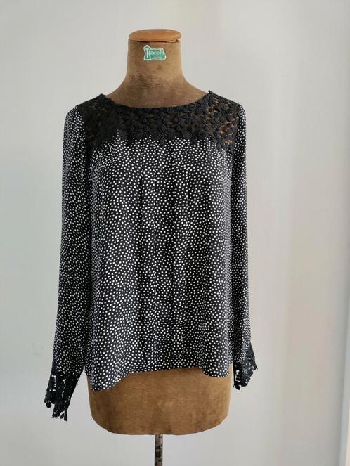 Dames TOP / BLOUSE maat 40, Kleding | Dames, Blouses en Tunieken, Zo goed als nieuw, Zwart, Ophalen of Verzenden