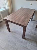 Mooie eiken tafel 160x90x76, Ophalen, Gebruikt, 50 tot 100 cm, 150 tot 200 cm