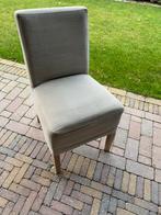 6 mooie linnen landelijke stoelen, Huis en Inrichting, Stoelen, Ophalen, Zo goed als nieuw, Bruin, Drie