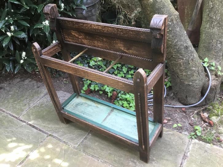 Antieke houten paraplubak, Antiek en Kunst, Antiek | Woonaccessoires, Ophalen