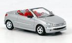 Peugeot 206 Cabrio zilver, Hobby en Vrije tijd, Modelauto's | Overige schalen, Verzenden, Nieuw, Auto