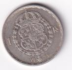 Zweden 1 Krona 1945 Fraai, Postzegels en Munten, Munten | Europa | Niet-Euromunten, Verzenden, Overige landen, Losse munt, Zilver