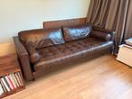 Leather sofa dark brown MADE / Leren bank donker bruin, Ophalen, Gebruikt, Driepersoons, Moderne leren bank