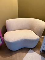 Wood fauteuil - Stijlvolle zitplaats, Ophalen, 75 tot 100 cm, Zo goed als nieuw, Stof