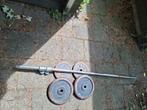 Barbel + 30kg, Sport en Fitness, Fitnessmaterialen, Ophalen, Gebruikt, Halterset