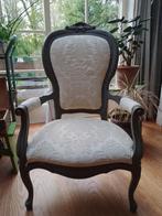 oma's luie stoel, Huis en Inrichting, Minder dan 75 cm, Gebruikt, Vintage stijl met nieuwe look, Hout
