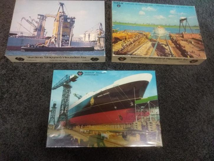 3 prachtige puzzels Verolme shipyard 750 stukjes, Kinderen en Baby's, Speelgoed | Kinderpuzzels, Zo goed als nieuw, 6 jaar of ouder