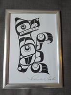 Gesigneerde afdruk totemdier, Antiek en Kunst, Kunst | Litho's en Zeefdrukken, Ophalen of Verzenden
