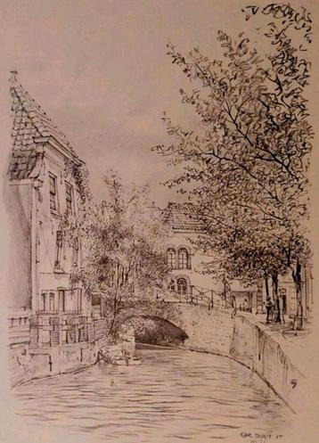 Oudewater ... Gezicht op de haven ... beschikbaar voor biedingen