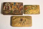 3 stuks antieke sigaretten blikje duitsland Borg Hunter Tuma, Ophalen of Verzenden, Gebruikt, Tabaksdoos of Verpakking