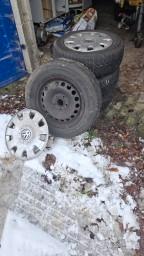 Winterbanden VW caddy inclusief velgen, Ophalen, 15 inch, Banden en Velgen, Winterbanden