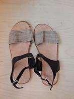 Zara home sandalen maat 38 leer suède zwart beige, Kleding | Dames, Ophalen of Verzenden, Zo goed als nieuw, Zwart